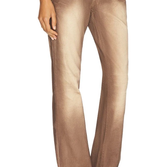 Jaded London Slim Stretch Bootcut Jeans Size W32 Pink/Brown/ Tan - Picture 5 of 9